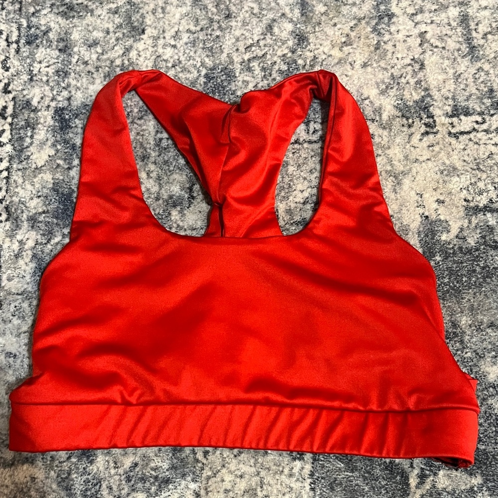 SHEIN Red sports bra